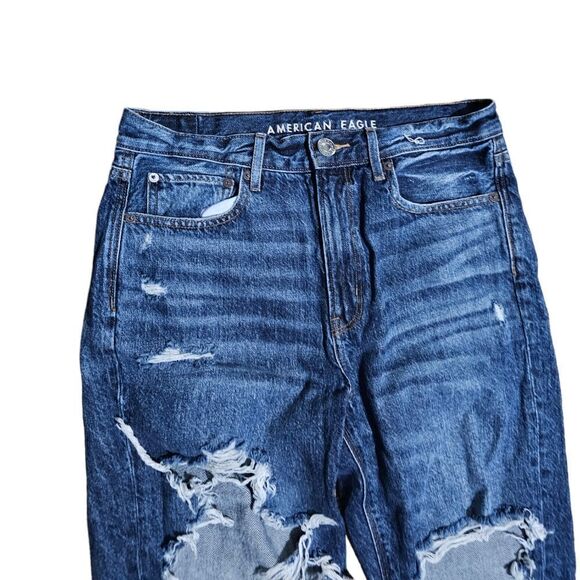 Women's AMERICAN EAGLE 90s Boyfriend Distressed Jeans 6S - Picture 2 of 4